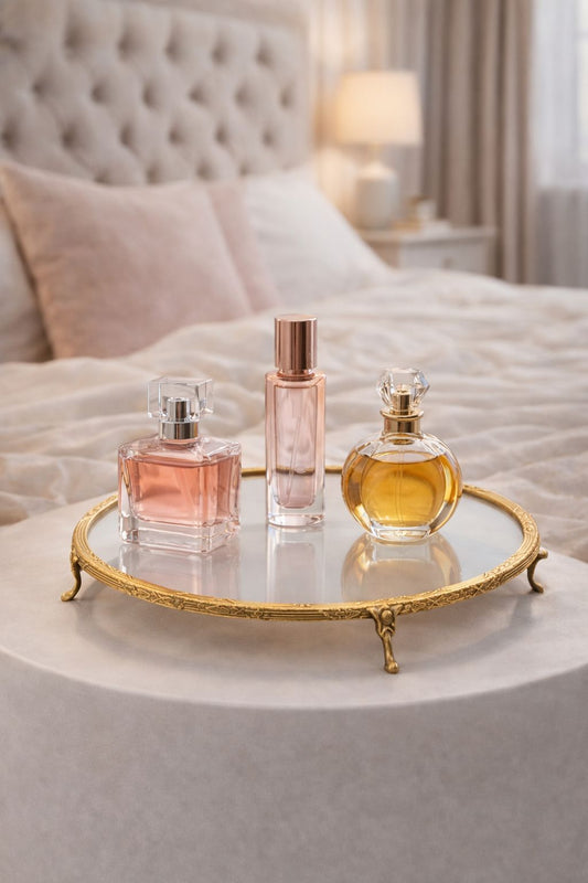 Decorative Glass Tray & Wedding Cake Stand – Antique, Silver & Gold | 11.8 in